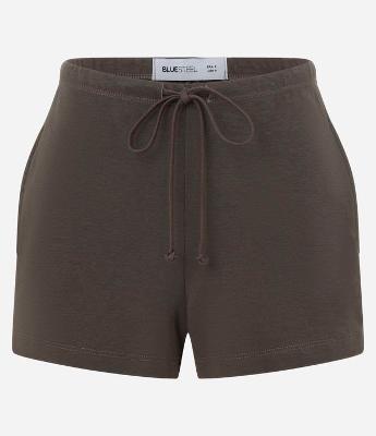 Short Básico em Ribana com Amarração no Cós