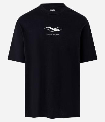 Camiseta Relaxed em Algodão com Estampa Lettering