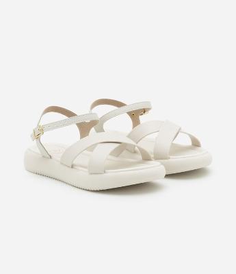 Sandália Infantil Flatform com Tiras Cruzadas - Tam 26 a 36