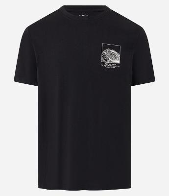 Camiseta Comfort em Malhão com Estampa de Montanha