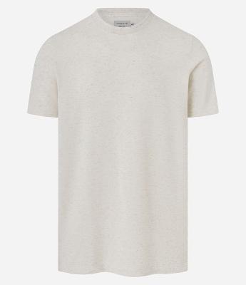 Camiseta Regular em Algodão com Textura