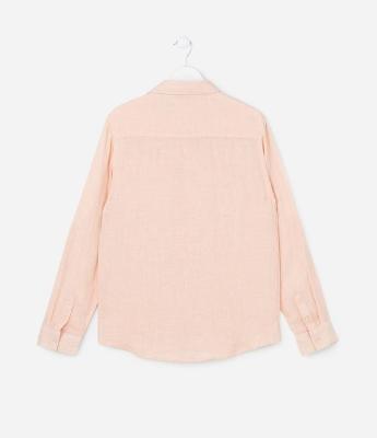 Camisa Infantil em Viscolinho com Bolsinho - Tam 5 a 14 Anos