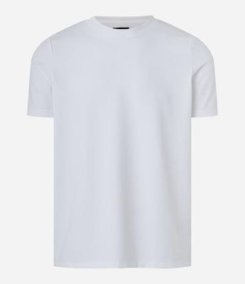Camiseta Slim Maquinetada Performance com Gola Redonda