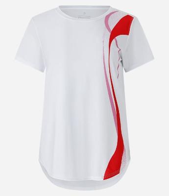 Camiseta Esportivo com Estampa Ondas na Lateral