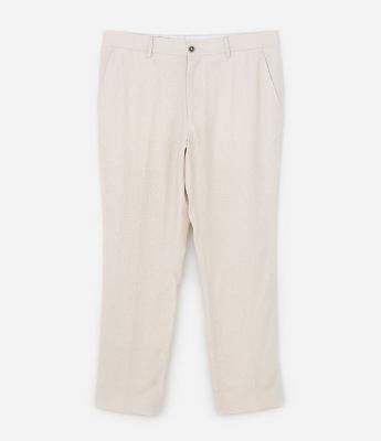 Calça Relaxed em Viscolinho com Cós Passante