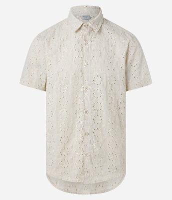 Camisa Regular em Laise com Estampa Floral