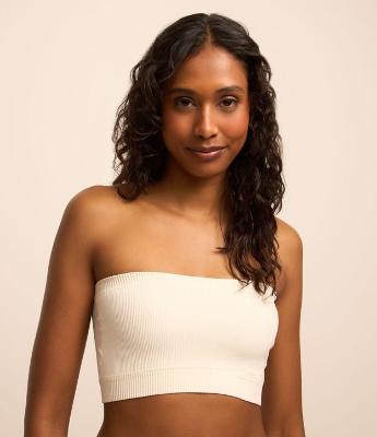 Sutiã Top com Bojo Removivel Seamless Textura Canelada