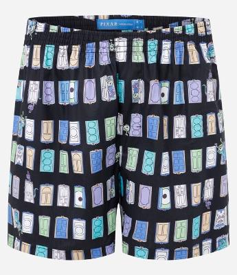 Cueca Samba Canção em Tricoline com Estampa das Portas dos Monstros SA