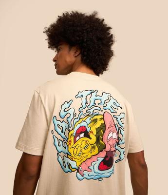 Camiseta Comfort em Algodão com Estampa do Bob Esponja e Patrick