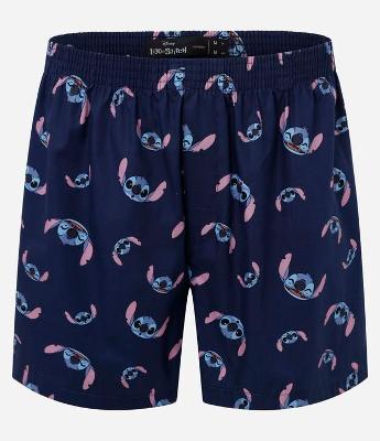 Cueca Samba Canção em Tricoline com Estampa do Stitch