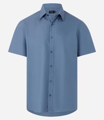 Camisa Comfort em Oxrford Gola com Lapela