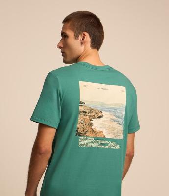 Camiseta Comfort em Algodão com Estampa Photoprint
