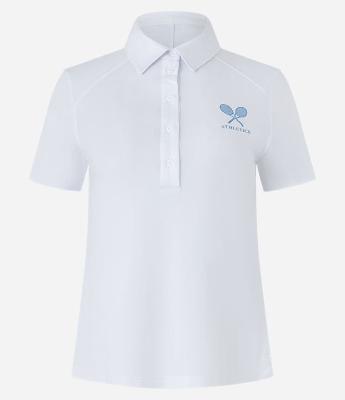 Camiseta Pólo Esportiva em Poliamida com Abotoamento