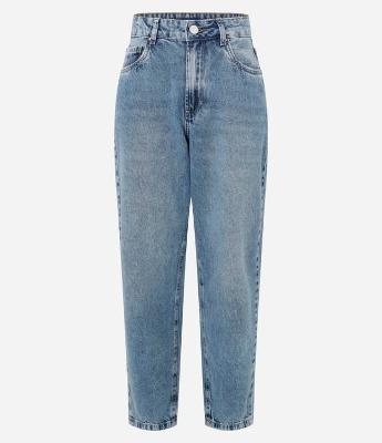 Calça Mom Jeans Marmorizada