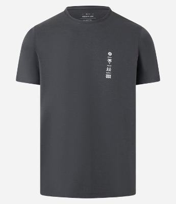 Camiseta Regular em Algodão com Estampa Minimalista
