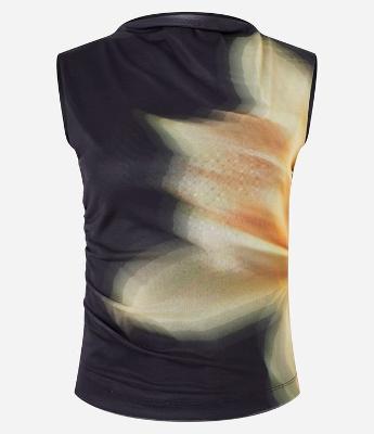 Regata em Tule com Estampa Floral