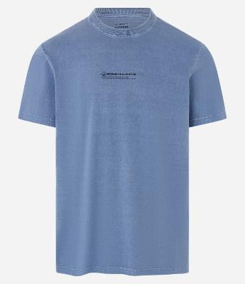 Camiseta Comfort em Algodão Estonado com Estampa Lettering