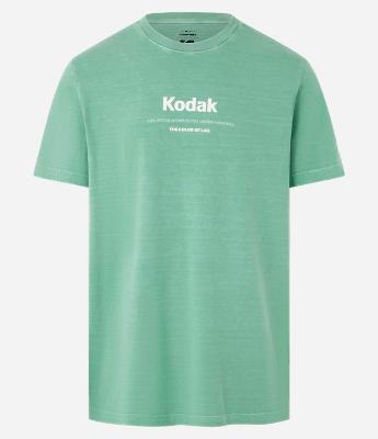 Camiseta Comfort em Algodão com Estampa Kodak e Paradise
