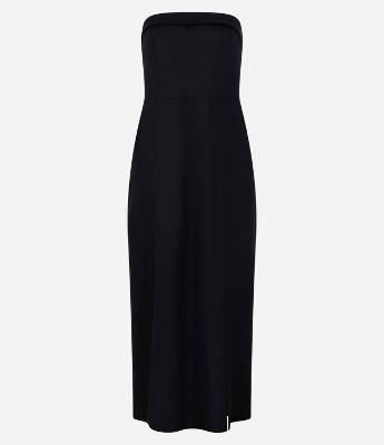 Vestido Long Midi em Viscolinho Tomara que Caia