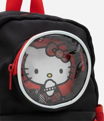 Mochila Infantil com Bolso de Telinha e Estampa Hello Kitty - Tam U