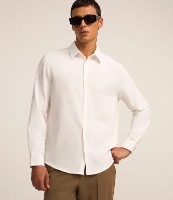 Camisa Relaxed em Ana Ruga com Textura
