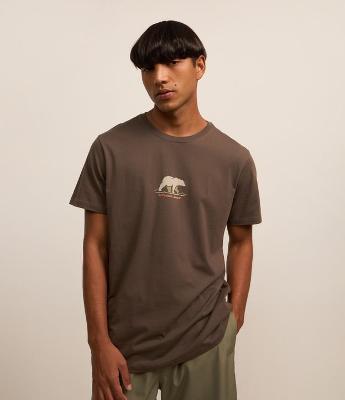 Camiseta Comfort em Algodão com Estampa de Urso