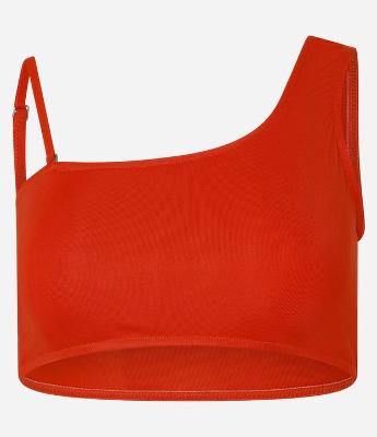 Blusa Cropped com Fio Metalizado e Alças Diferenciadas