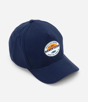 Boné Infantil Aba Curva com Estampa Beach Club