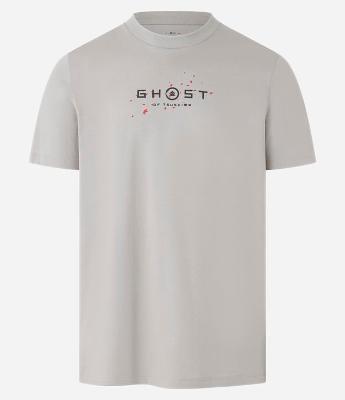 Camiseta Regular em Algodão com Estampa Ghost of Tsushima