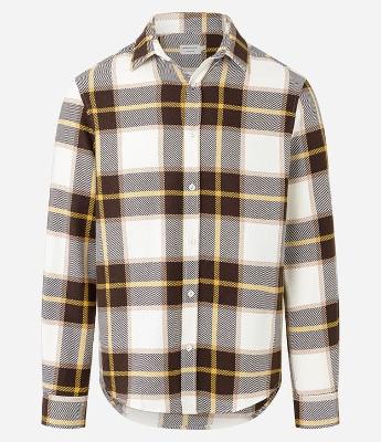 Camisa Regular em Flanela com Estampa Xadrez