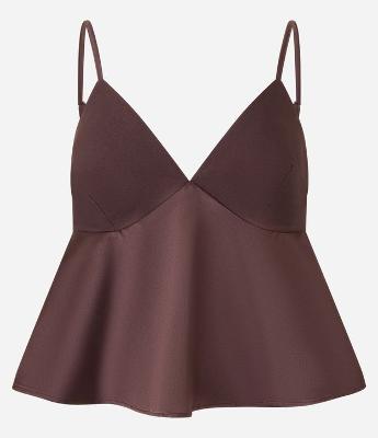 Blusa Godê Acetinada com Alcinhas Finas
