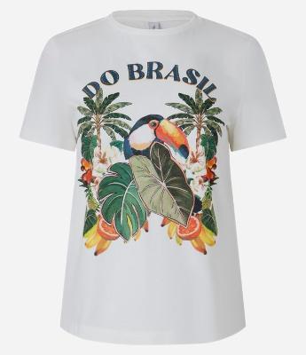 Blusa em Algodão com Estampa Tucano do Brasil