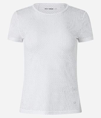 Camisa em Microfibra Tela com Recortes