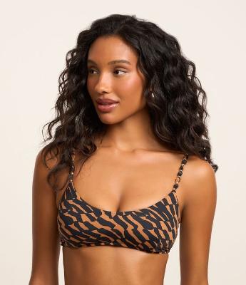 Biquíni Top em Microfibra com Estampa Animal Print