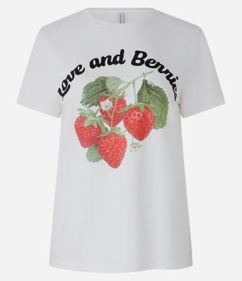 Blusa em Algodão com Estampa Moranguinhos