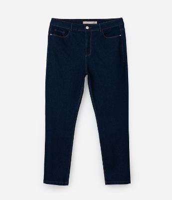 Calça Skinny em Jeans com Elastano Curve & Plus Size