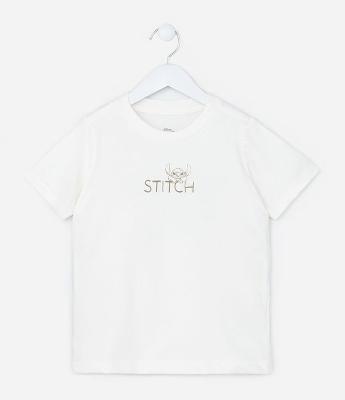 Camiseta Infantil com Estampa do Stitch - Tam 3 a 10 Anos