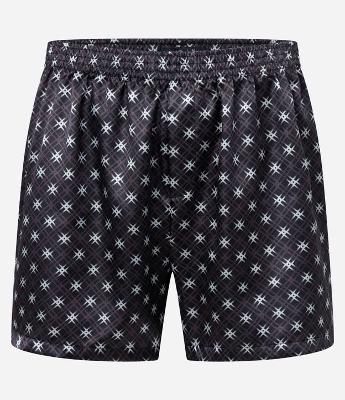 Cueca Samba Canção Acetinado com Estampa de Gravataria
