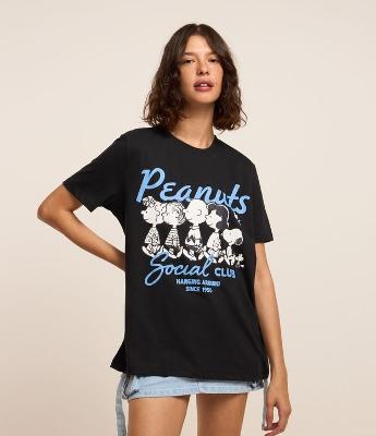 Camiseta T-shirt em Algodão com Estampa Peanuts Social Club