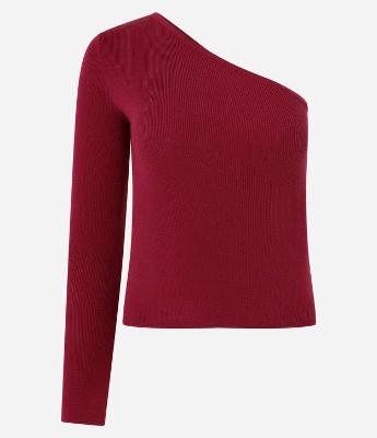 Blusa Ombro Só em Viscose com Manga Longa