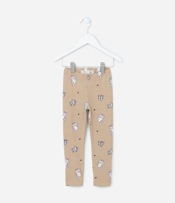 Calça Infantil com Estampa Coelhinha  Bailarina - Tam 1 a 6 Anos
