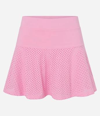 Short Saia Esportivo em Microfibra com Detalhe em Tela