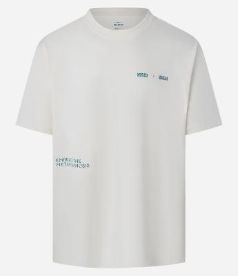 Camiseta Relaxed em Malhão com Estampa Lettering