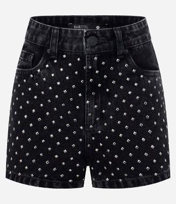 Short Hot Pants em Jeans com Brilhos