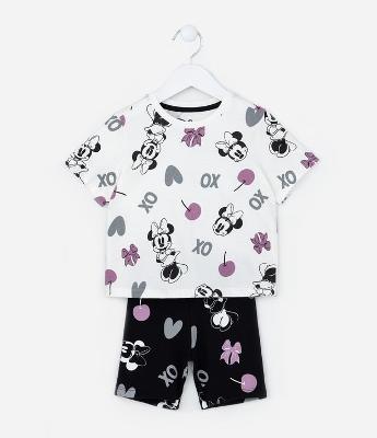 Conjunto Infantil com Estampa Minnie - Tam 1 a 6 Anos