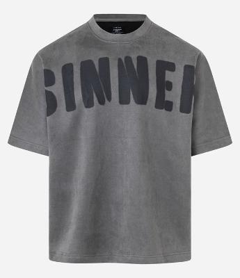 Camiseta Overboxy com Textura e Estampa Lettering