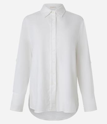 Camisa Básica em Viscolinho com Abotoamento
