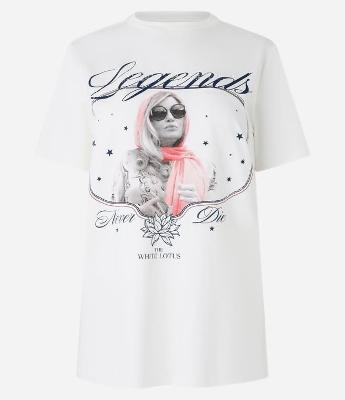Camiseta T-shirt em Algodão com Estampa The White Lotus