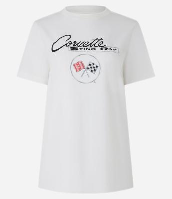 Camiseta Oversized em Algodão com Estampa 
Corvette 63