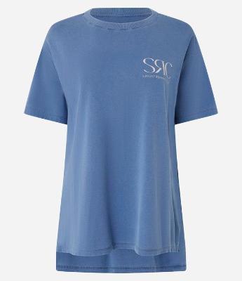 Camiseta Esportiva em Algodão Estonado com Estampa SRC